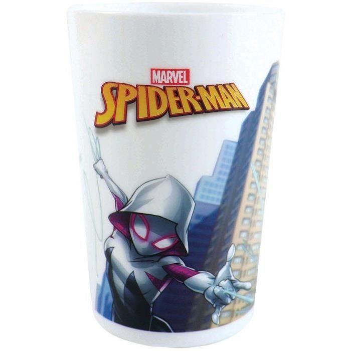 Tableware Set, FUN HOUSE - SPIDERMAN, 6-Piece, Glass, Plates, Cutlery, Water Bottle, Snack Box