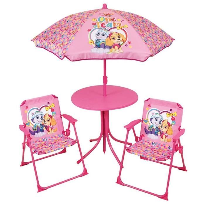 FUN HOUSE PAW Patrol Garden Furniture Set for Kids - Table & 2 Chairs - Stella Everest