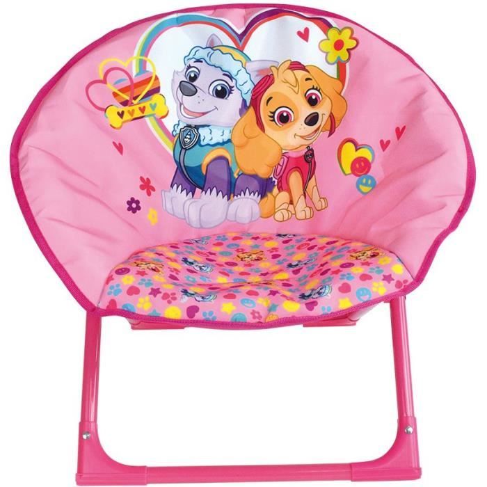 FUN HOUSE PAW PATROL Moon Chair - Stella & Everest - Foldable - H.47 x W.54 x D.42 cm - For Children