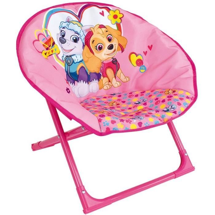 FUN HOUSE PAW PATROL Moon Chair - Stella & Everest - Foldable - H.47 x W.54 x D.42 cm - For Children