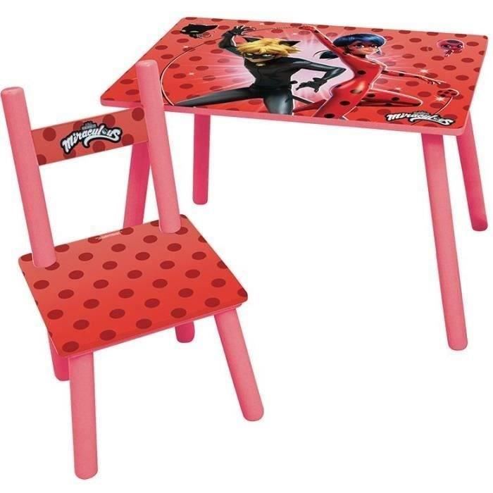 FUN HOUSE Miraculous Ladybug Table with Chair - For Children