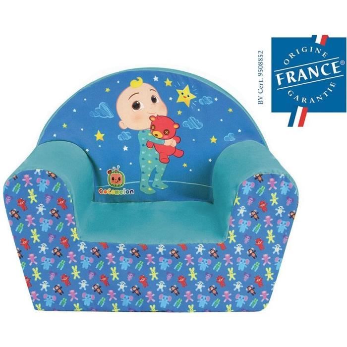 FUN HOUSE Cocomelon Club Chair - Made in France - H.42 x W.52 x D.33 cm - For Children