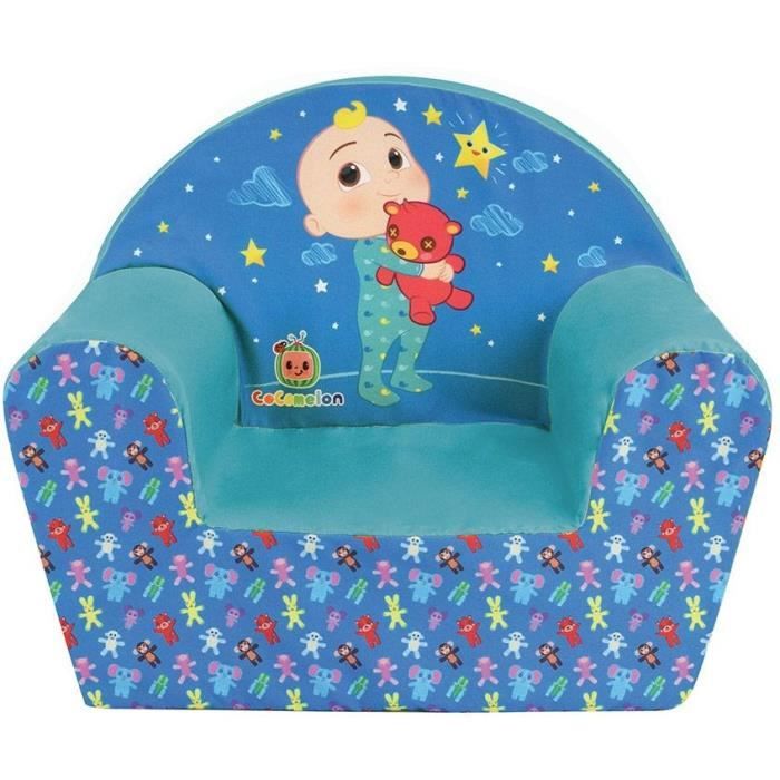 FUN HOUSE Cocomelon Club Chair - Made in France - H.42 x W.52 x D.33 cm - For Children