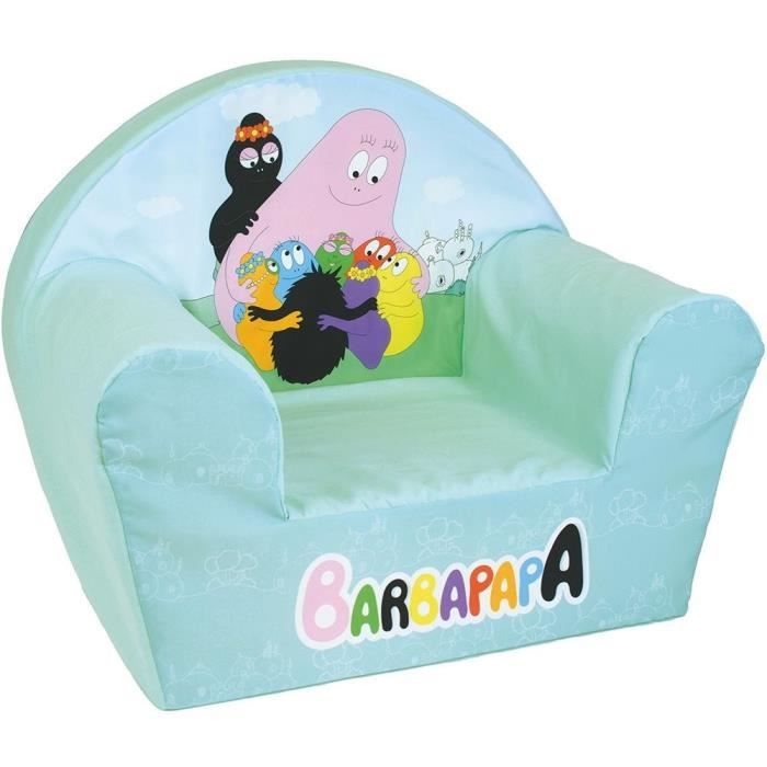 FUN HOUSE Children's Club Chair - BARBAPAPA - Made in France - H.42 x W.52 x D.33 cm