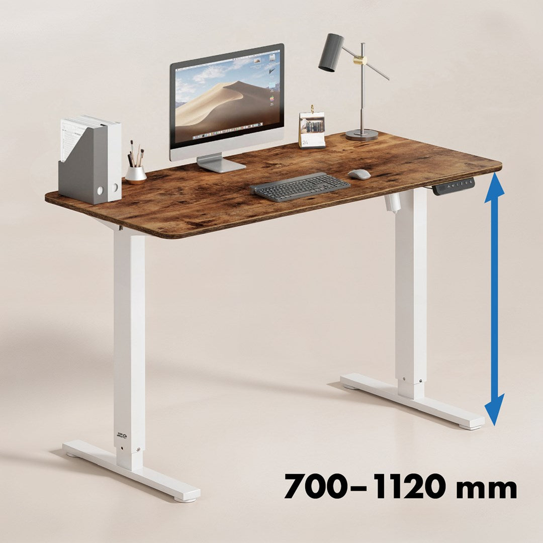 Ergo Office electric adjustable height desk  max height 1160mm  max - 80 kg  without top for standing and sitting work  white  ER-400 W