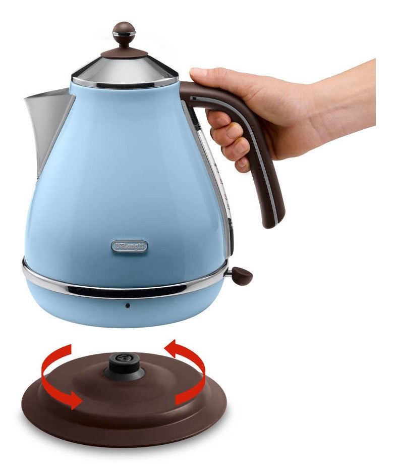 DeLonghi Icona Vintage KBOV 2001.AZ - Kettle - 1.7 L - 2000W - Blue Azure