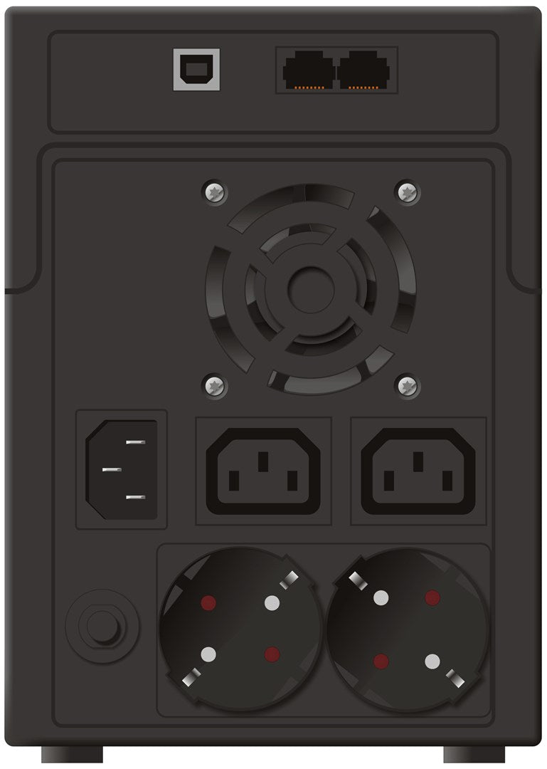 PowerWalker VI 2200 2.2 kVA 1100 W - Line-Interactive UPS with 4 AC Outlets