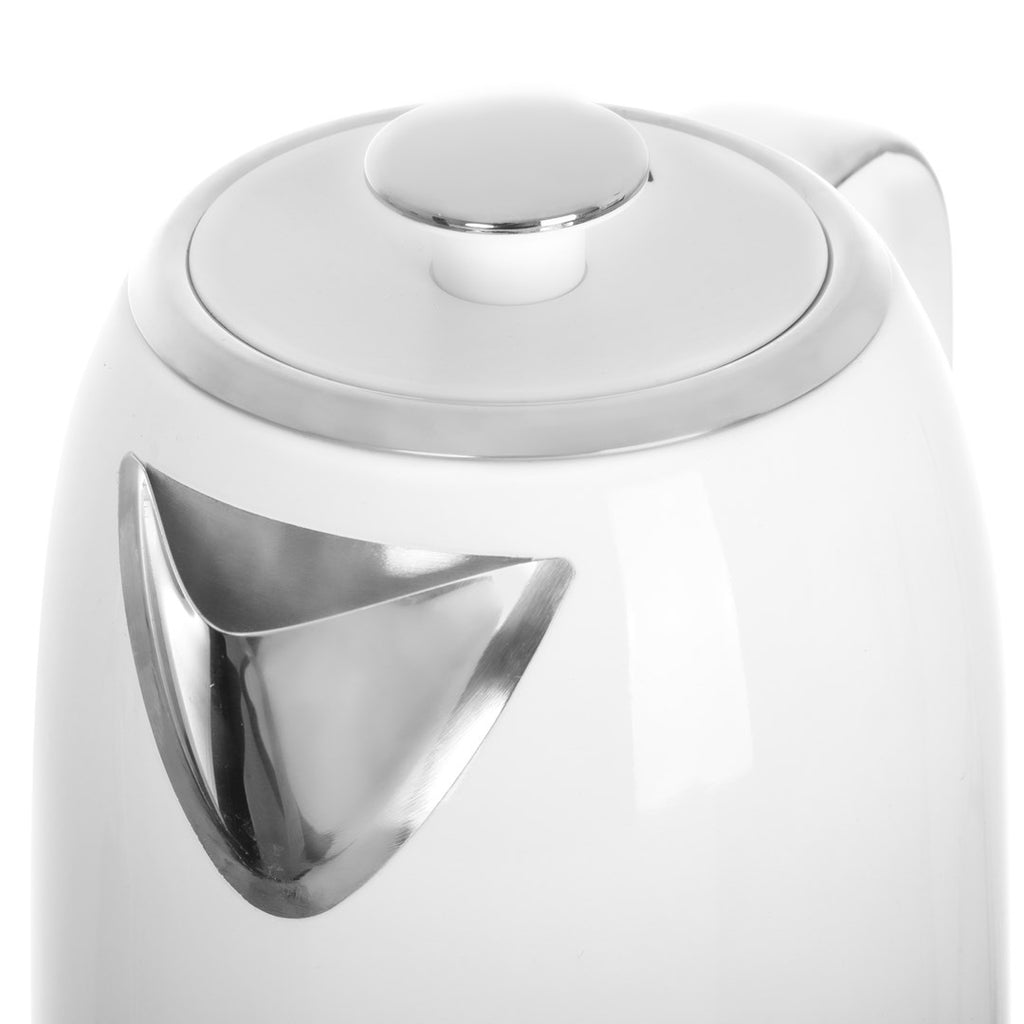 ADLER Electric Kettle 1.7 L 2200W Stainless Steel White AD 1341