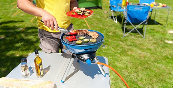 CAMPINGAZ Contact Grill 2000023717 2000 W with Lid and Round Design