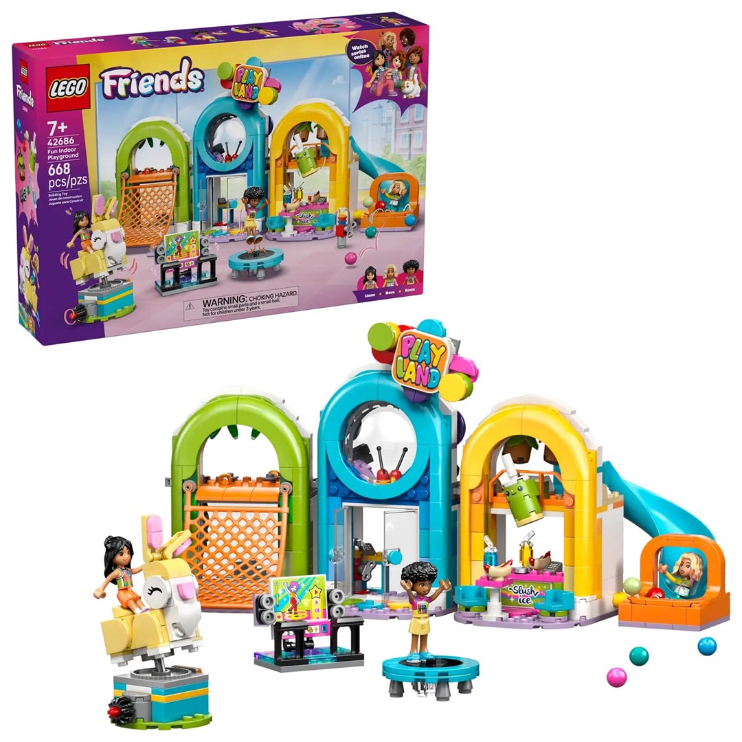 LEGO FRIENDS Fun Indoor Playground 42686 Building Set with 3 Minidolls