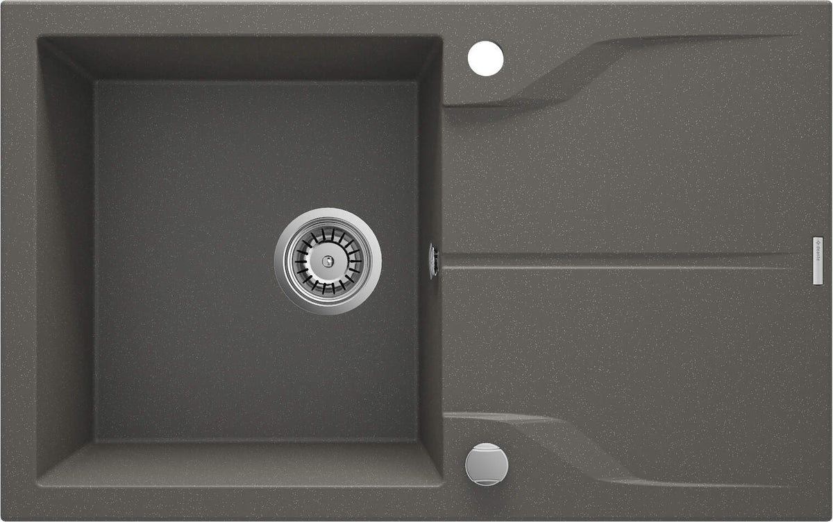 Deante 1-Bowl Granite Sink with Drainer - Anthracite 78x49 cm