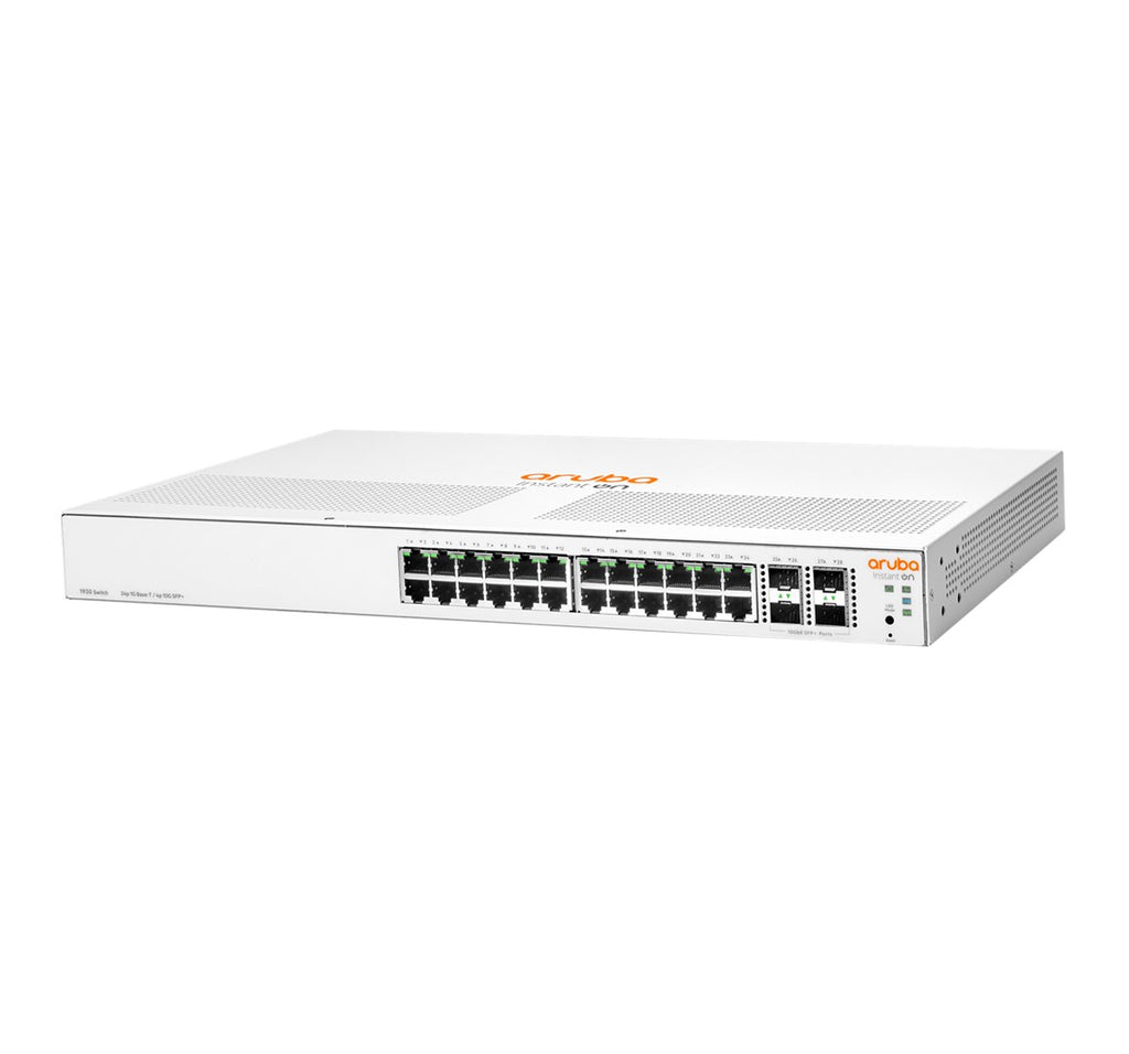 HPE Networking Instant On 1930 24 G 4SFP/SFP+ Switch - L3 Managed - 24 x 10/100/1000 + 4 x 1 G/10 G SFP+