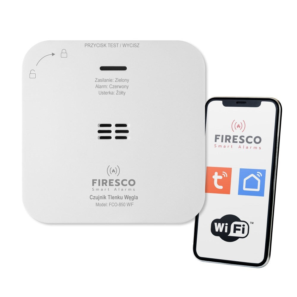Firesco FCO-850 WF Carbon Monoxide Detector with WiFi Function