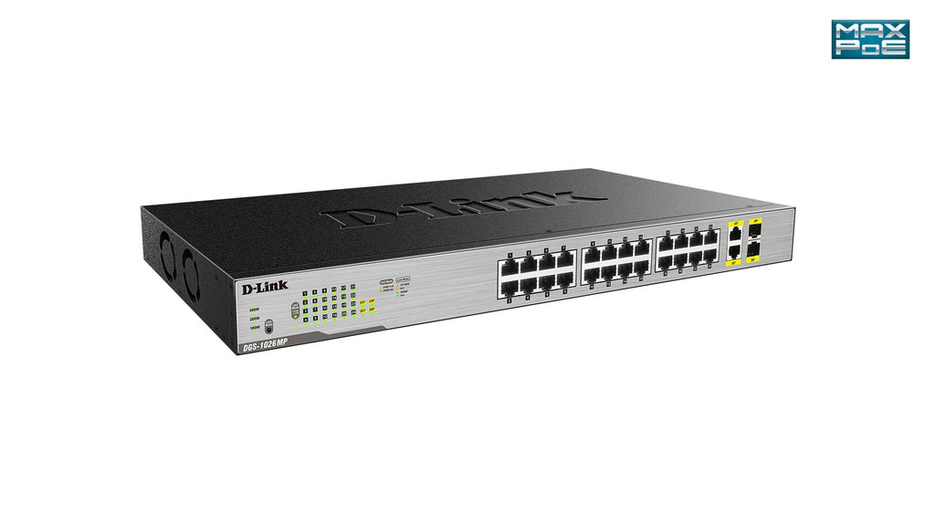 D-Link 26-Port Layer2 PoE+ Gigabit Switch (DGS-1026MP)