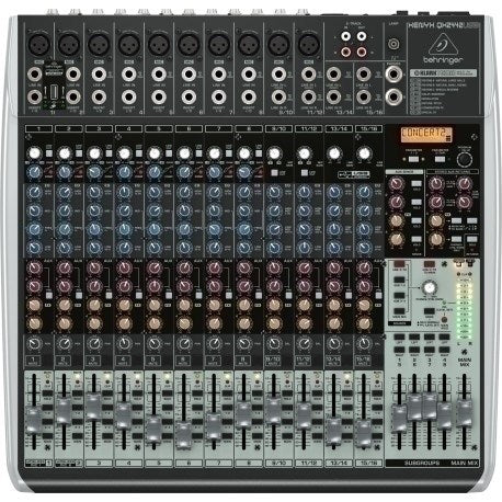 Premium 24-Channel Mixer with 10 XENYX Mic Preamps and Studio-Grade Compressors 24-Kanal-4/2-Bus-Mixer