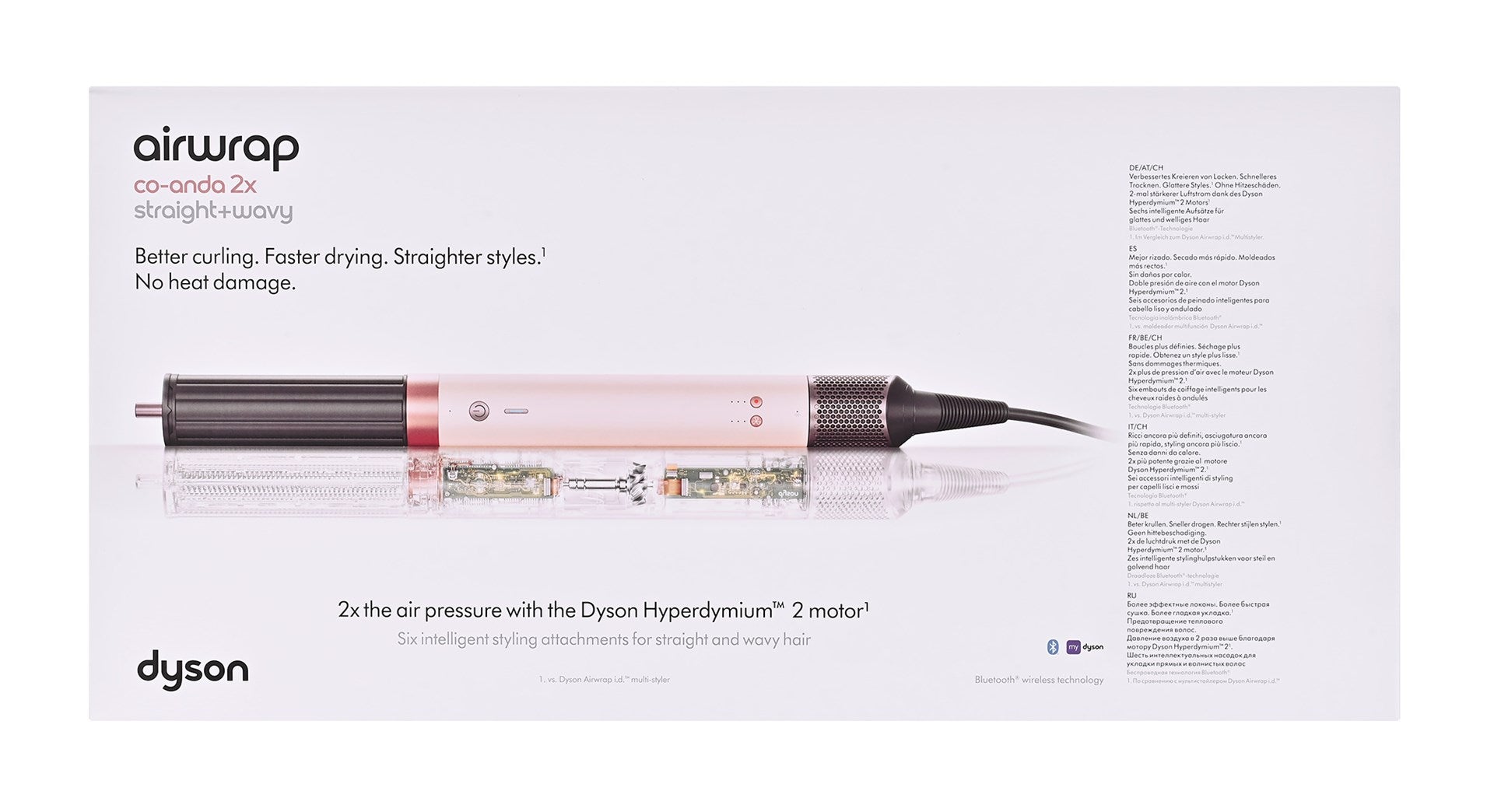 DYSON Airwrap Hair Styler Pink Coanda2x™ with Smart Attachments