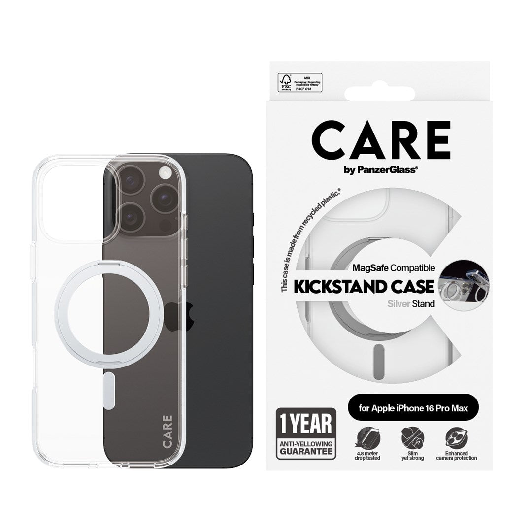 Clear Mobile Phone Case PanzerGlass CARE iPhone 16