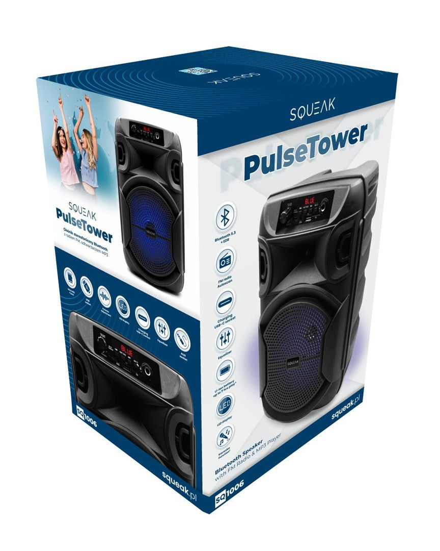 SQUEAK KARAOKE SPEAKER PULSETOWER BT 5.3 + EDR SQ1006