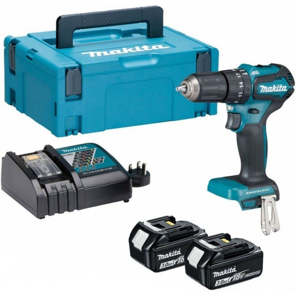 MAKITA IMPACT SCREWDRIVER 18V DHP485RAJ 50/27Nm 2x2.0Ah BL