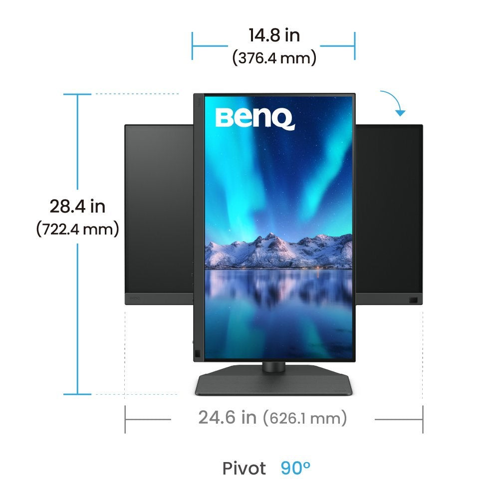 BenQ SW242Q computer monitor 61.2 cm (24.1 ) 2560 x 1600 pixels WQXGA LED Black