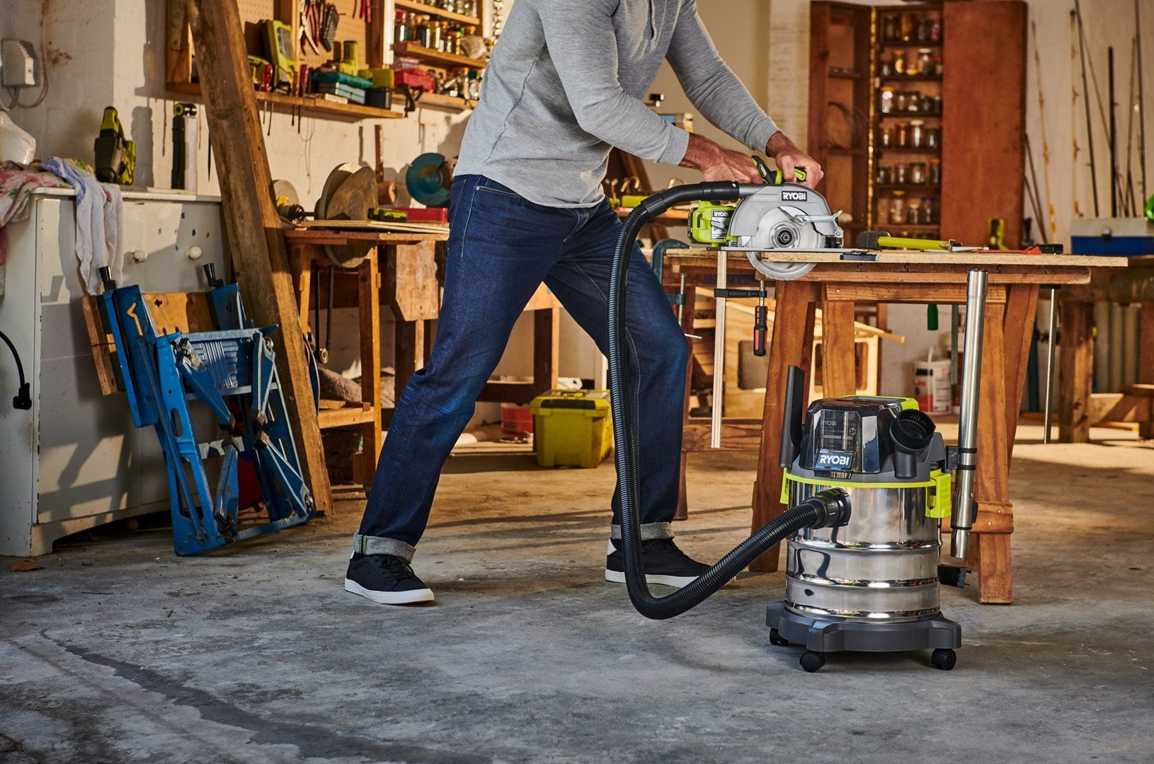 RYOBI R18WDV-0 Vacuum 18V One+ Black Green