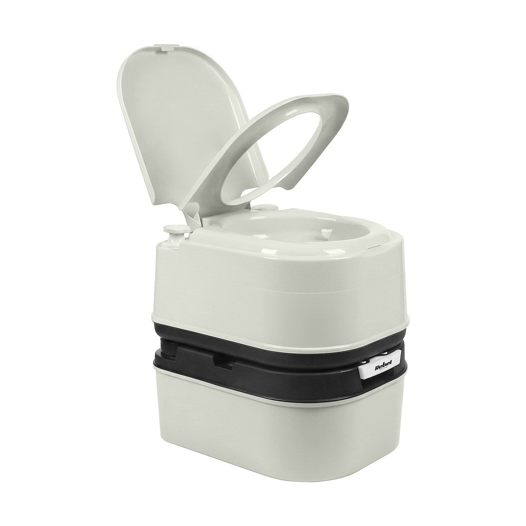 Rebel Portable Toilet 24 L/20 L 6000 g 590 mm x 820 mm x 320 mm Model RBA-5101