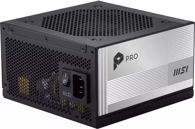 MSI Power Supply 850W 80 PLUS Platinum Active Cooling Model 306-7ZPLY11-HD8