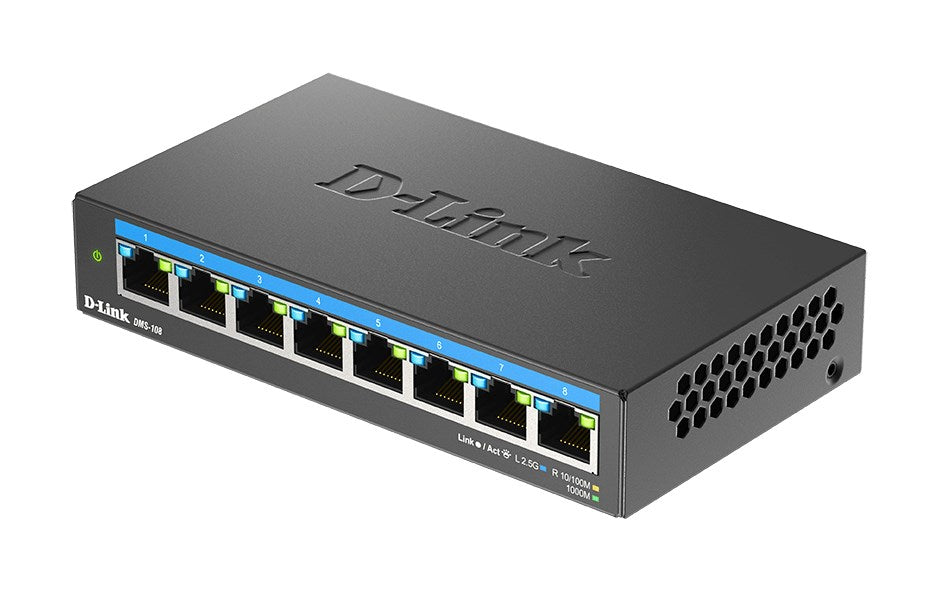 D-LINK Switch 8 Ports Multigigabit 2.5 Gbps (DMS-108/E) 8ports 5Gps