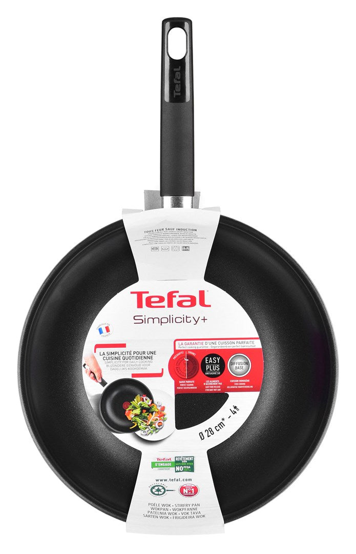 TEFAL Simplicity 28cm wok frying pan B5821902