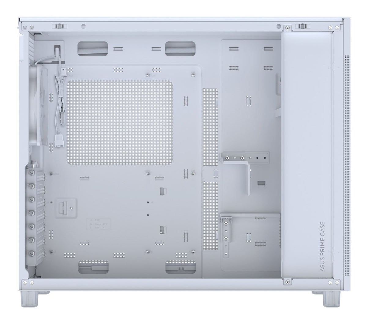 ASUS Prime AP303 Mesh ATX Midi-Tower Gaming Case - White (90DC00V3-B39000)