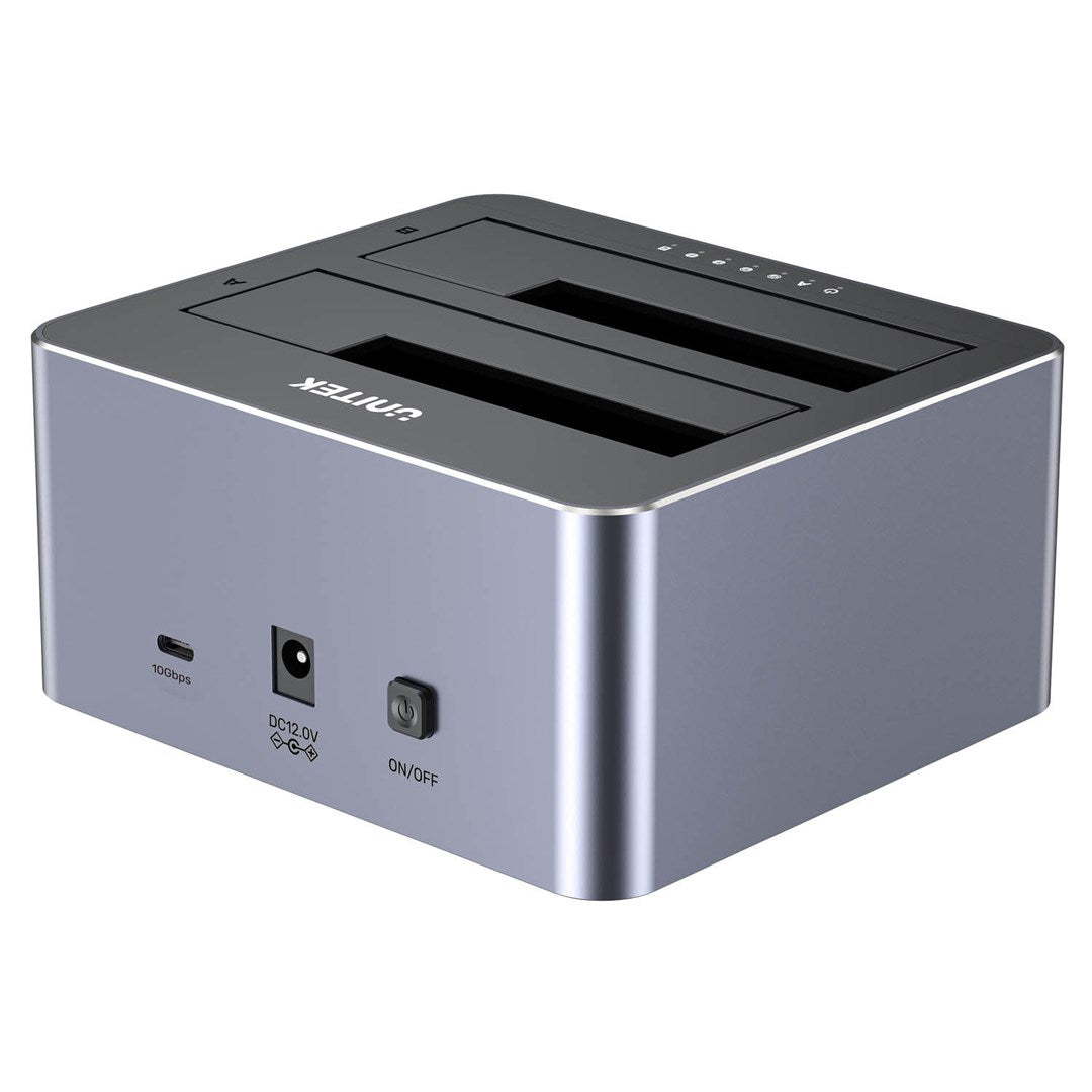 UNITEK Cloning Station 2X SATA 2.5 3.5 USBC 10GB
