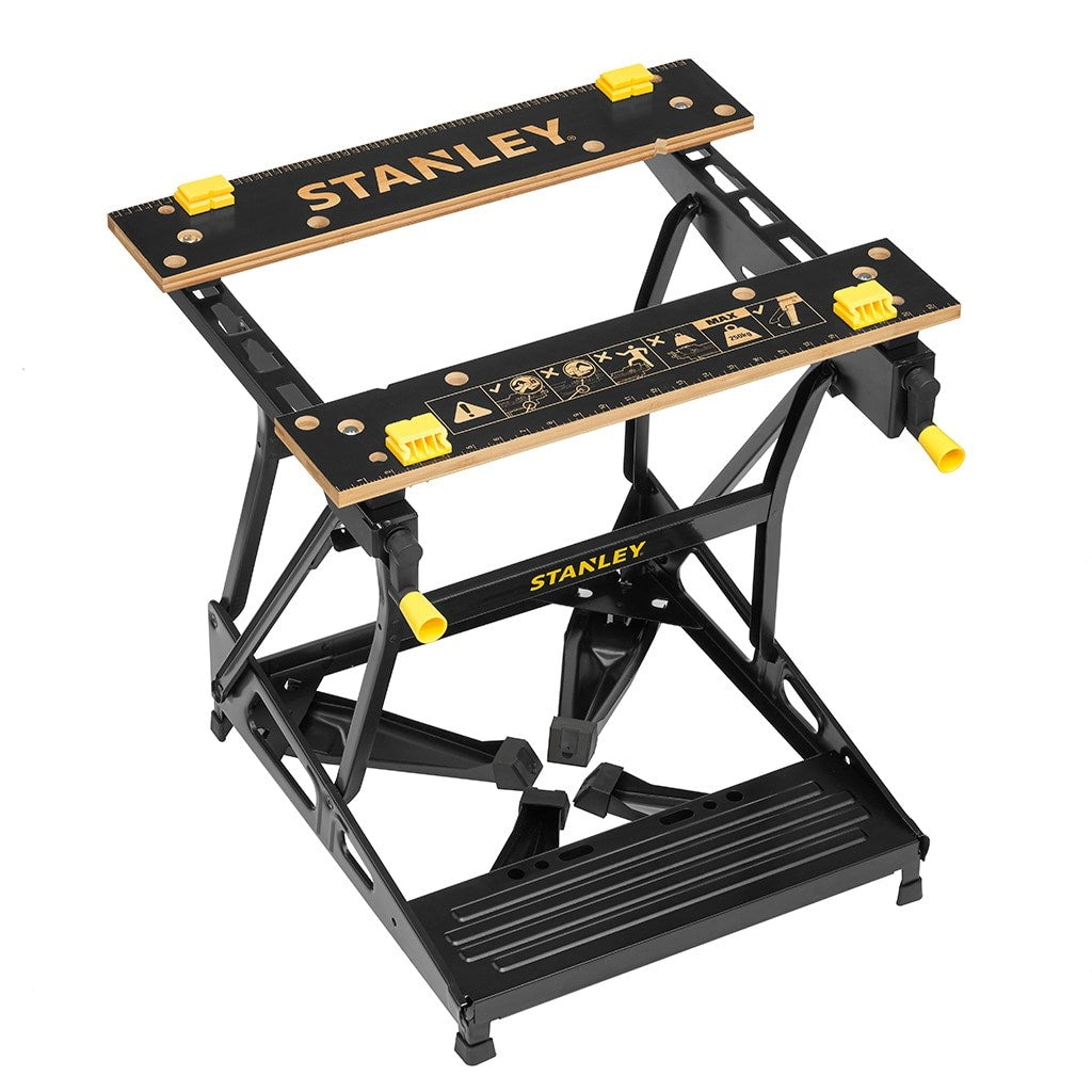 Stanley STST83400-1 Workbench & Vice - Bamboo Worktop, 250 kg Max Load