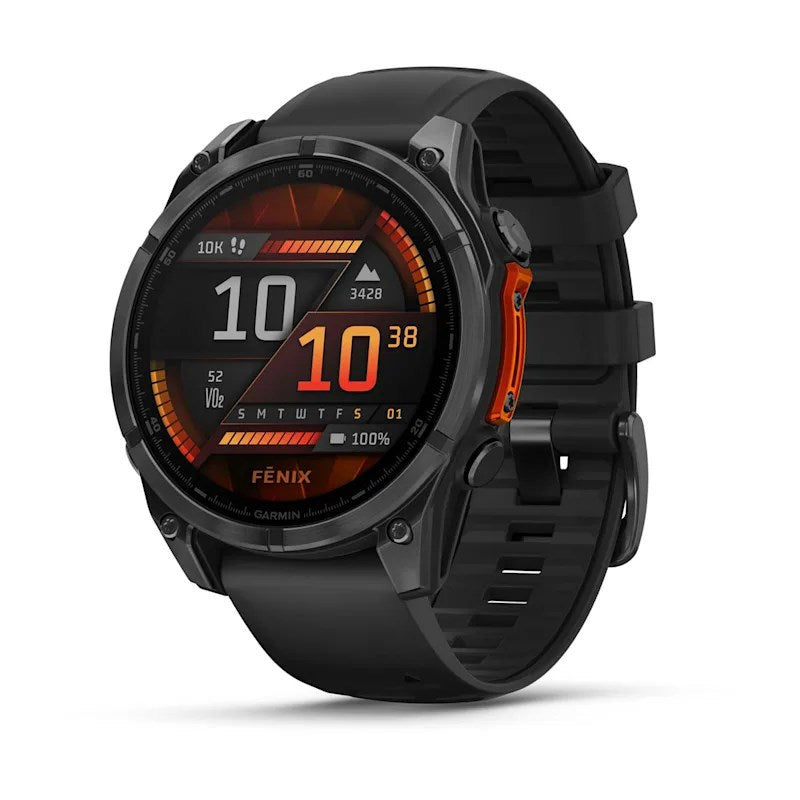 Garmin Fenix 8 - 47 mm Slate Gray Sports Watch Silicone Band