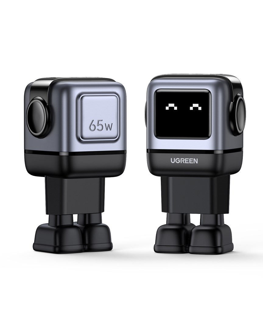 Ugreen Nexode RG 65W 3-Port GaN Mobile computer  Mobile phone  Laptop  Power bank  Telephone Grey AC Fast charging Indoor