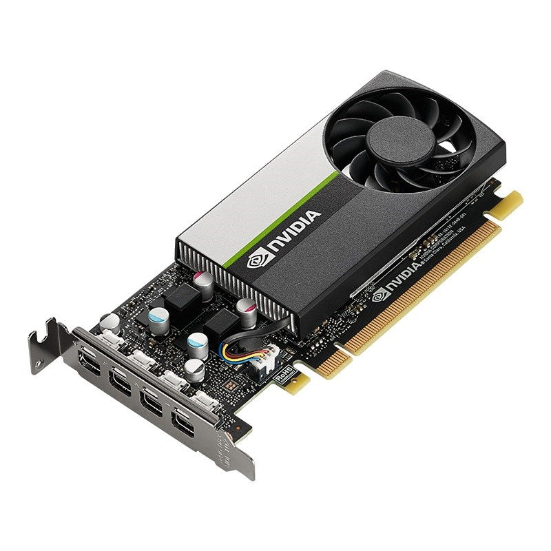 PNY NVIDIA T1000 - Graphics Card - 4GB GDDR6 - PCIe 3.0 x16 - Low-Profile - 4 x Mini DisplayPort (VCNT1000-SB)