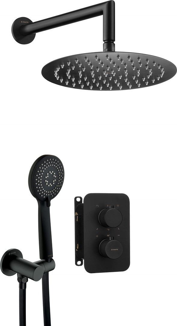 DEANTE Built-in Shower Set Thermostatic BOX 300mm Nero