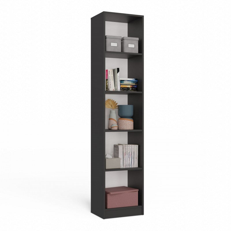 Onyx R40 Anthracite Bookcase - Classic Shelf for Books and Files