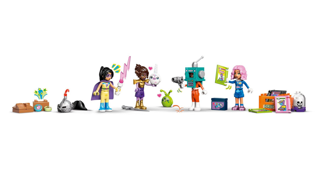 LEGO FRIENDS Comic Book and Game Store Set, 1005 Pieces, Ages 9+, Model 42674