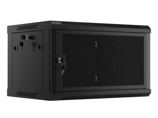 Lanberg Rack Cabinet 6U Wall Mounted Black | Model: 529944