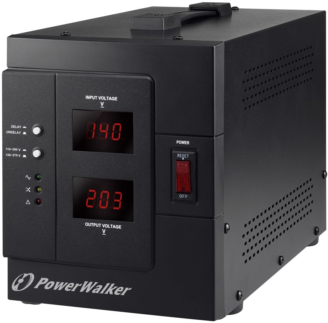 PowerWalker AVR 3000 SIV FR Voltage Regulator 1 AC Outlet 110-280 V Black