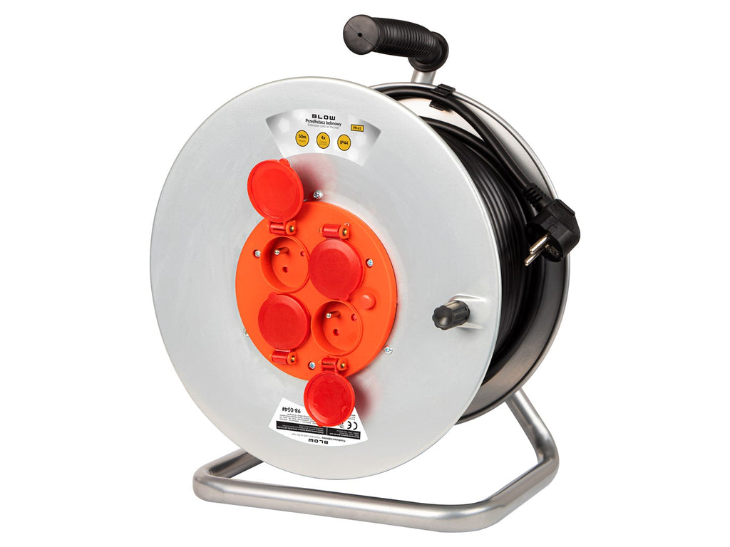 BLOW PR-61 4-SOCKET EXTENSION CORD 50 m METAL DRUM 3x2.5 mm 98-754#