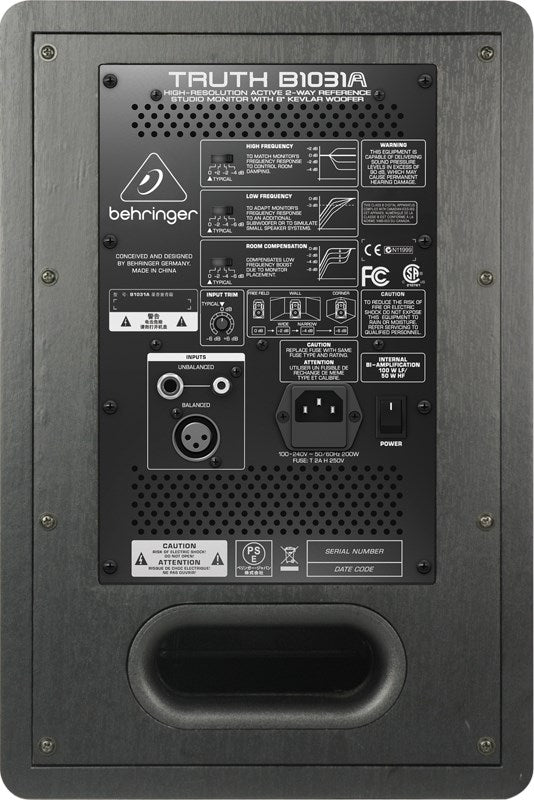 Behringer Truth B1031A Studio Monitors 100W 2-Way