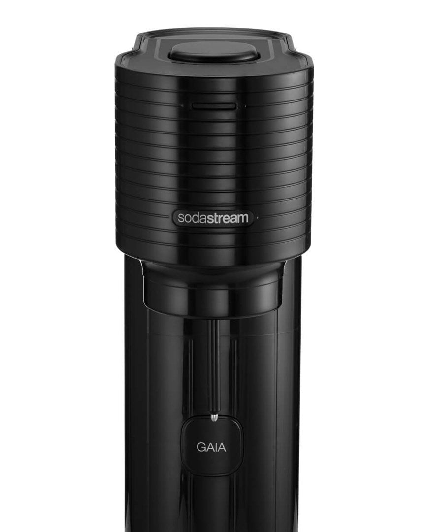 SodaStream Gaia Black Soda Maker 1 L Carbonating Bottle Included