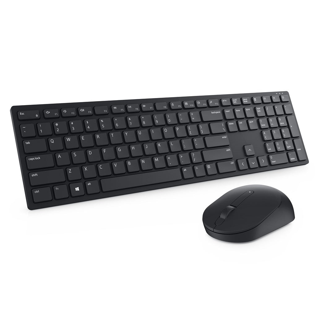 DELL Pro Keyboard and Mouse - KM5221W - Spanish (QWERTY) - Black