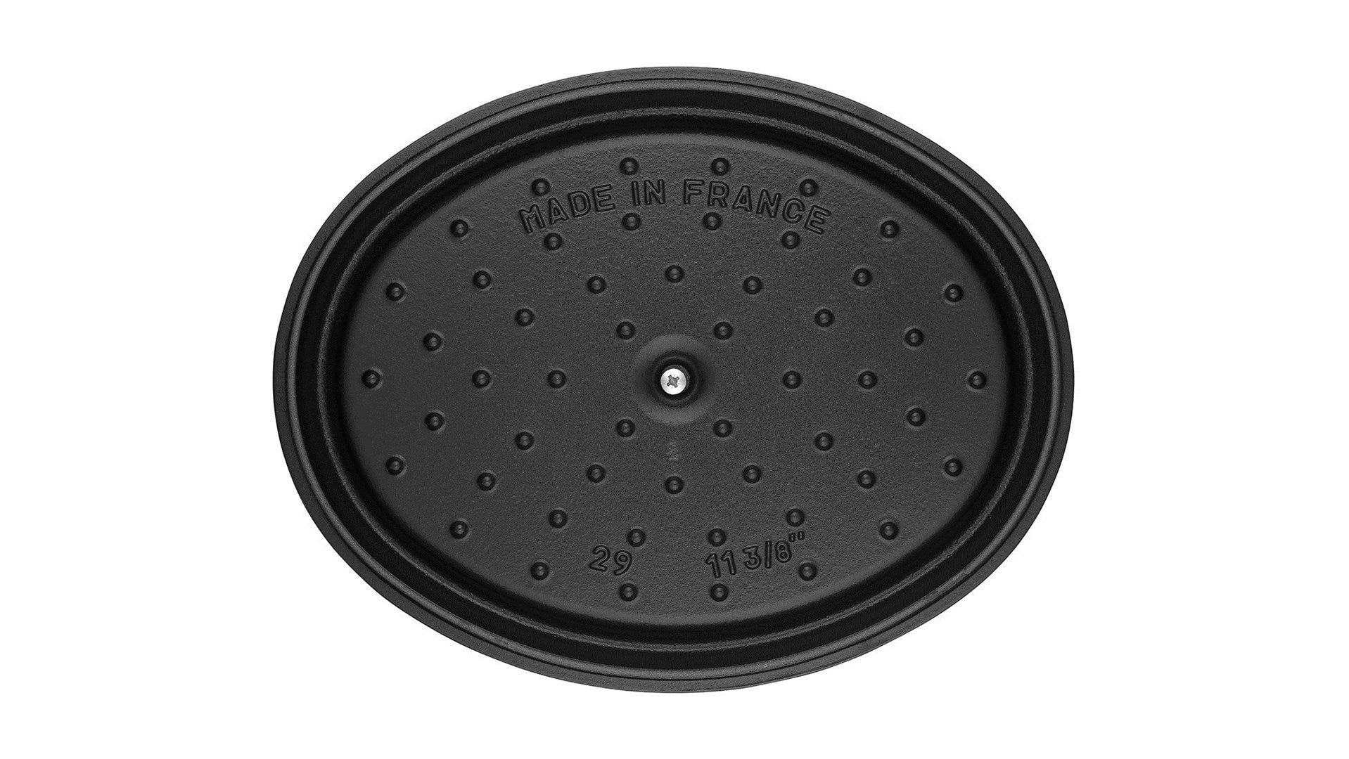 Staub Oval Cast Iron Pot 6.7L Black
