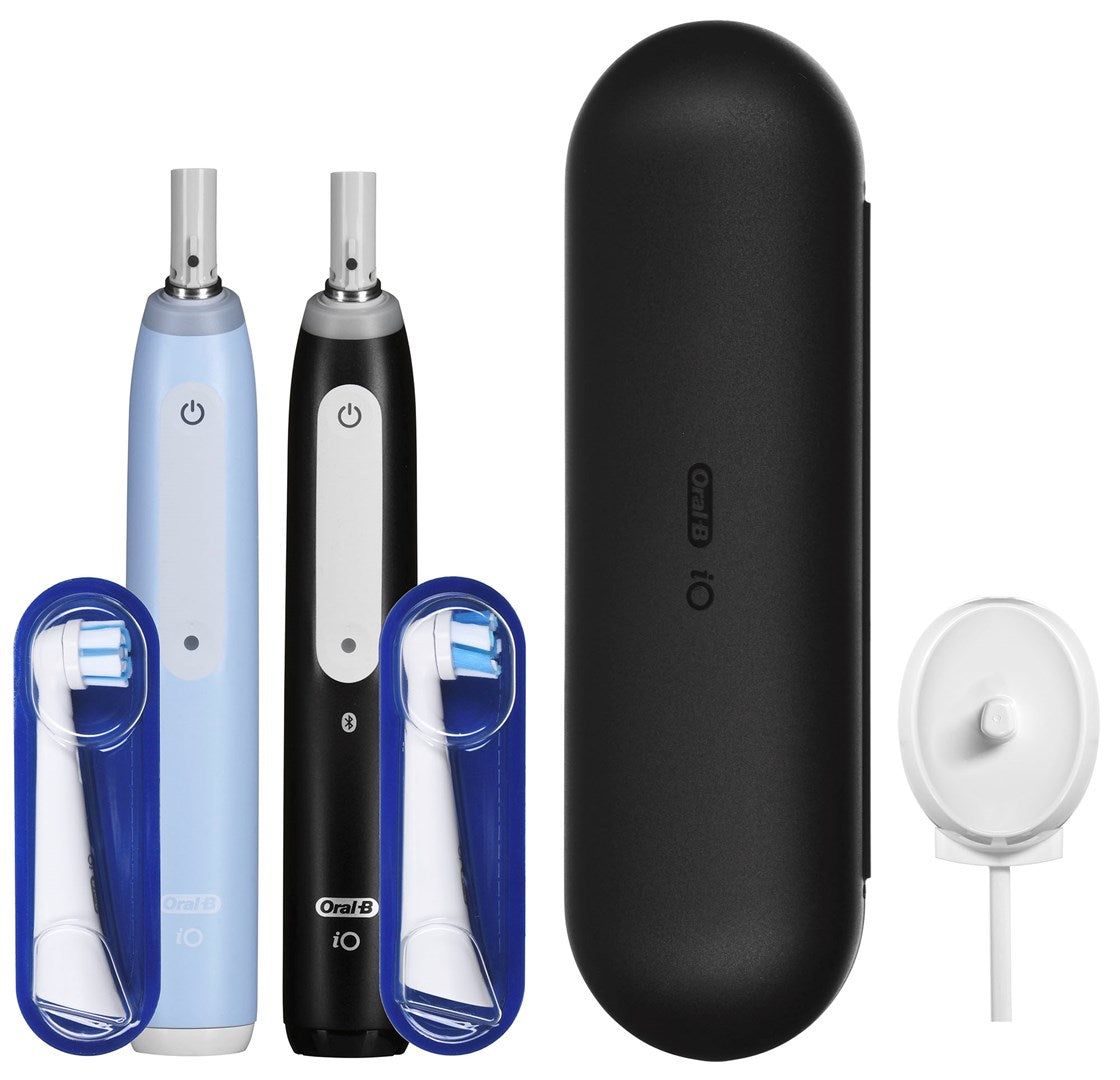 Braun Oral-B iO 3 Electric Toothbrush Set DUO BLACK & BLUE