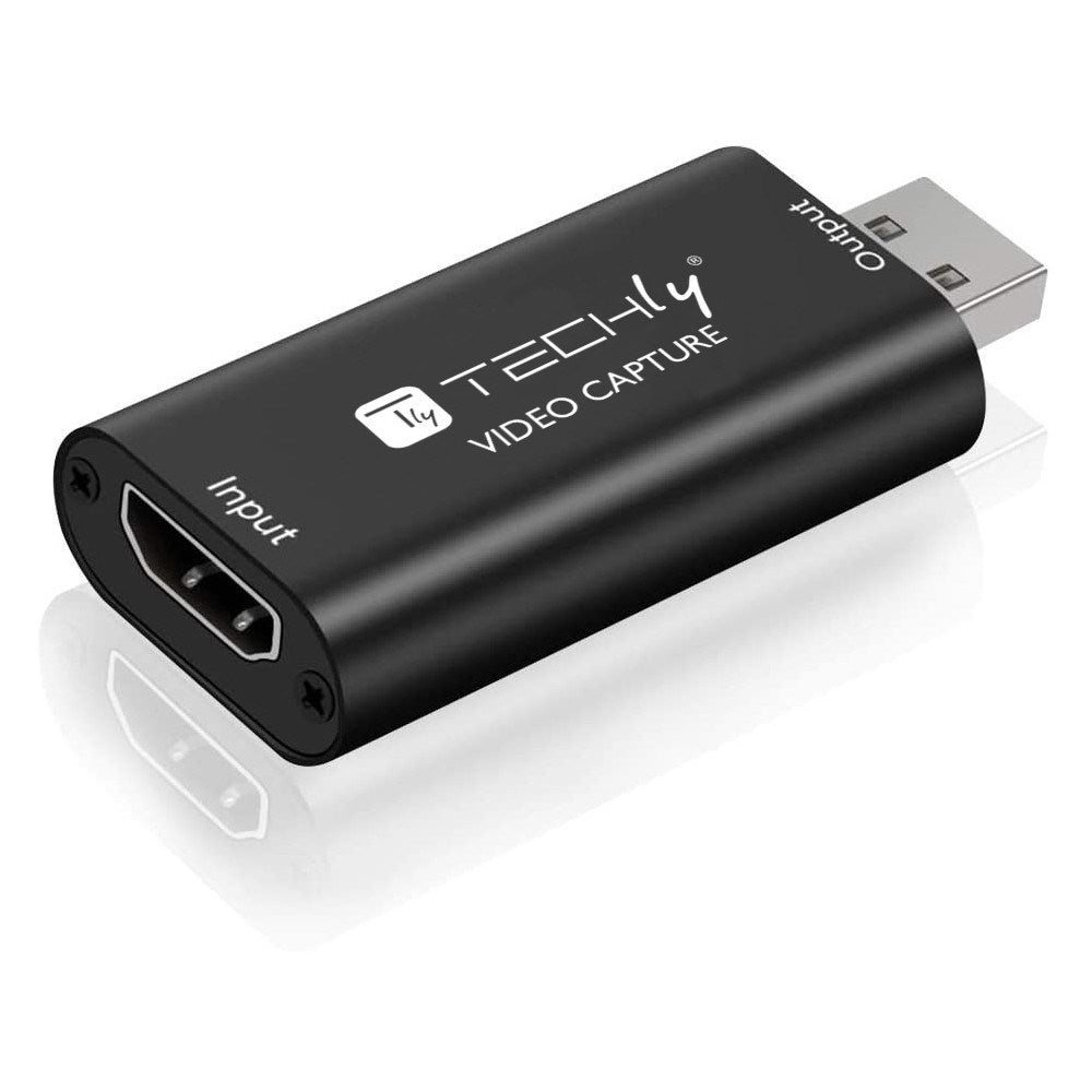 Techly I-USB-VIDEO-1080TY Video Capture Card 1920 x 1080, USB for Windows and Android
