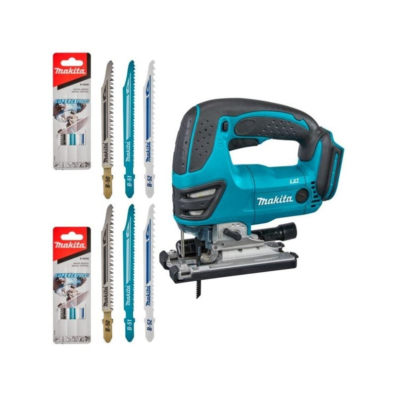 Makita DJV180ZX  - Akku-Pendelhubstichsäge LXT  - dreistufige Pendelhubeinstellung und stufenlose Einstellung der Hubzahl zwischen 0 und 2.600 Hub/min (DJV180ZX)