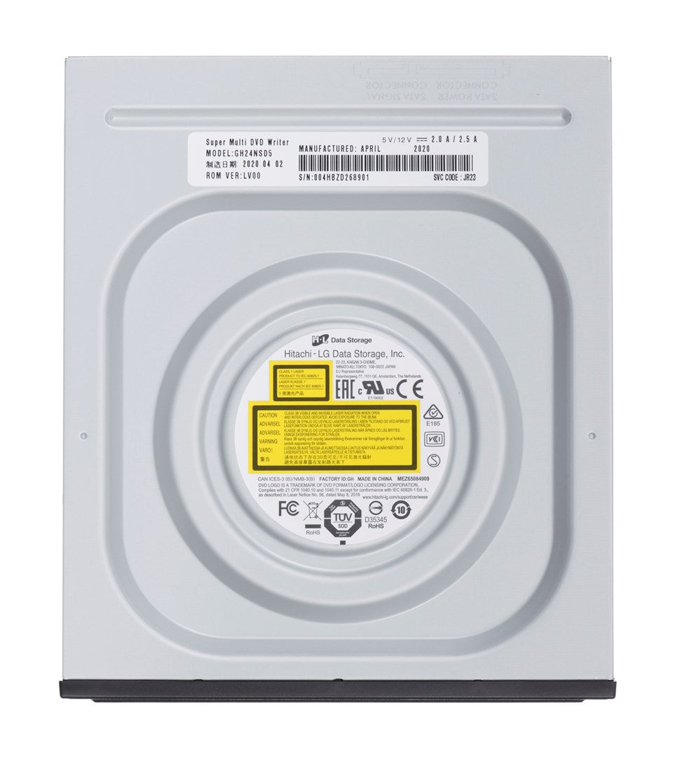 HLDS DVD+-R/RW GH24NSD5 Internal Drive - Black Bulk