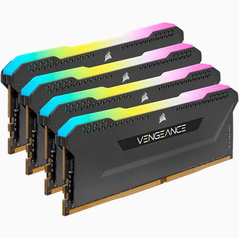 CORSAIR Vengeance RGB PRO SL - DDR4 - Kit - 64 GB: 4 x 16 GB - DIMM 288-PIN - 3200 MHz/ PC4-25600 -